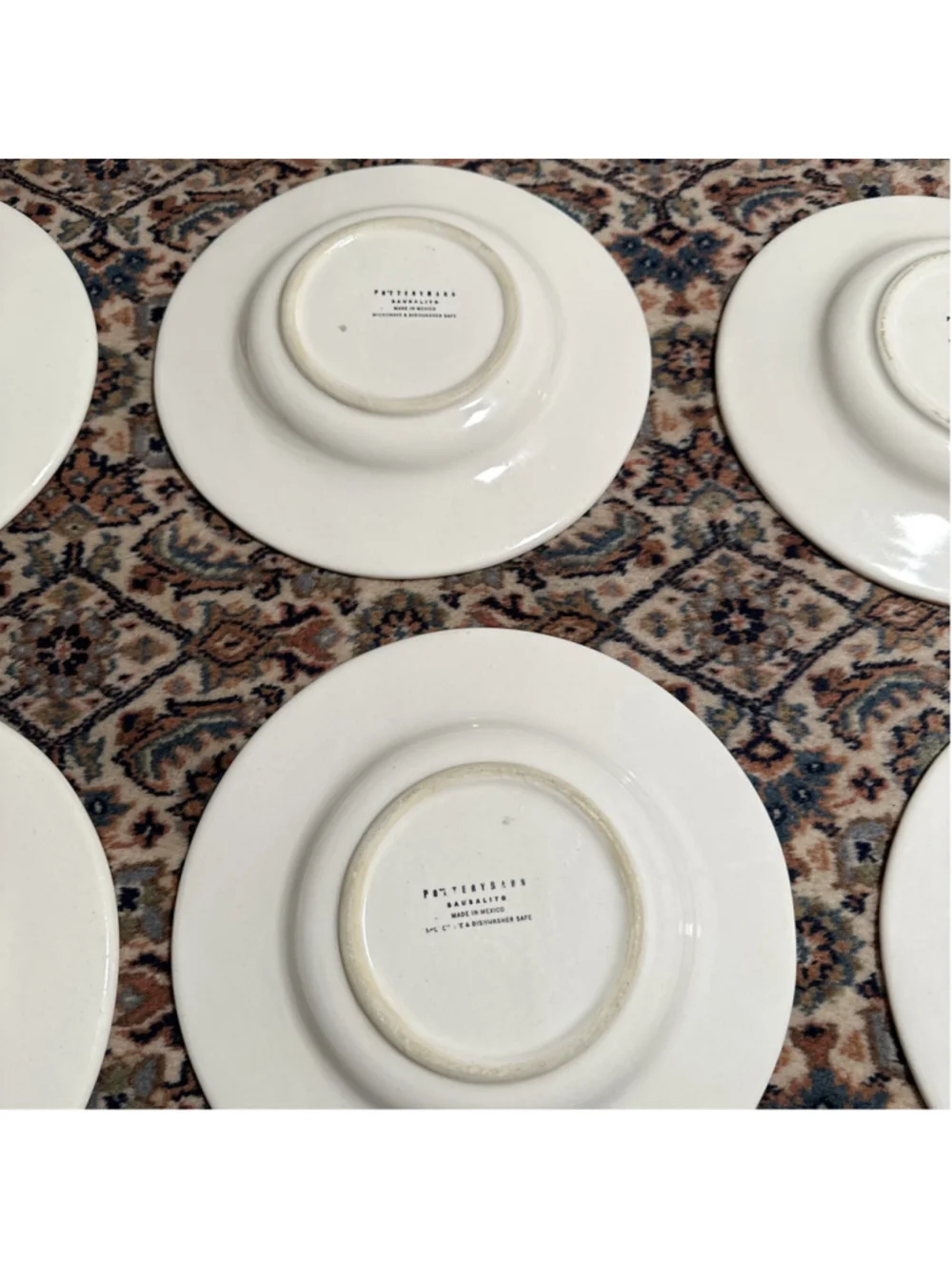 Pottery Barn Salad Bowl Mexican Pottery Strawberry 10” Serving Bowls Set Of 12